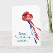 Het vierde van de Verjaardag van Juli, wordt Uw Kaart (Voorkant)