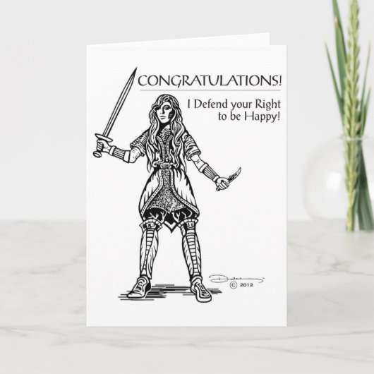 Het vieren Geluk Kaart (Voorkant)