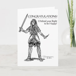 Het vieren Geluk Kaart