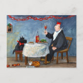 Het vieren Kerstmis Feestdagenkaart (Voorkant)