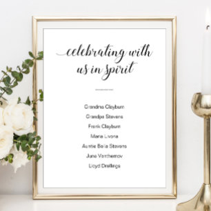 Het vieren met ons in geest met Names Wedding Poster
