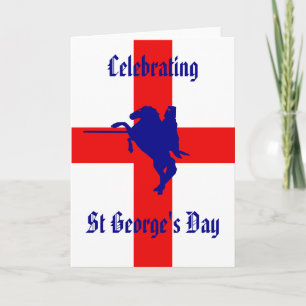 Het vieren St george dag Kaart