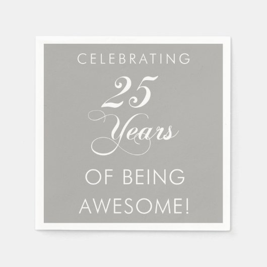 Het vieren van 25 jaar Geweldige luiers Servet (Voorkant)