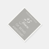 Het vieren van 25 jaar Geweldige luiers Servet (Hoek)