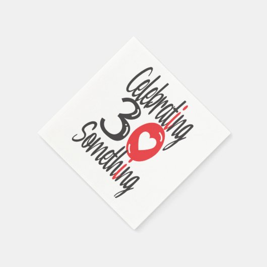 Het vieren van 30 iets servet (Hoek)