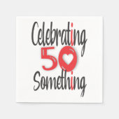 Het vieren van 50 iets servet (Voorkant)