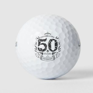 Het vieren van 50 jaar geweldige zijn golfballen