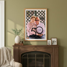 Het vieren van 50 jaar Jubileum Portret Poster