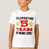 Het vieren van 5 jaar koel zijn t-shirt (Voorkant)