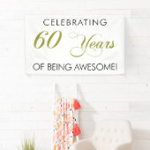 Het vieren van 60 jaar Geweldige banner (Insitu)