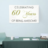 Het vieren van 60 jaar Geweldige banner (Beurs)