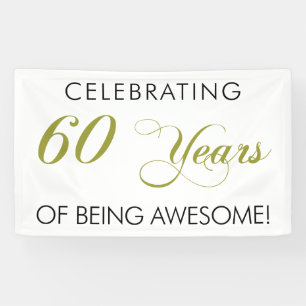 Het vieren van 60 jaar Geweldige banner