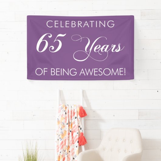 Het vieren van 65 jaar Geweldige banner (Insitu)