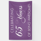 Het vieren van 65 jaar Geweldige banner (Verticaal)