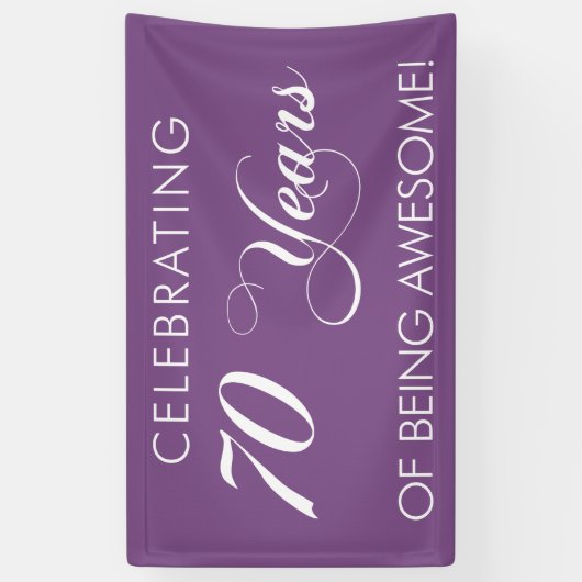 Het vieren van 70 jaar Geweldige banner (Verticaal)