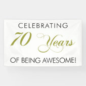 Het vieren van 70 jaar Geweldige banner (Horizontaal)