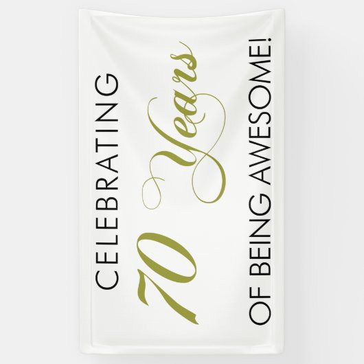 Het vieren van 70 jaar Geweldige banner (Verticaal)