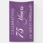 Het vieren van 75 jaar Geweldige banner (Verticaal)