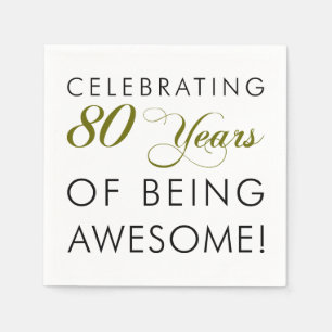 Het vieren van 80 jaar Geweldige zijn Servet