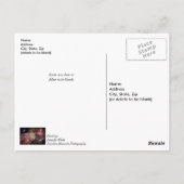 Het vieren van Amerika dat van je denkt Briefkaart (Achterkant)