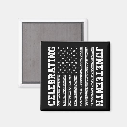 Het vieren van de 19e Amerikaanse Vlag Cool Magneet (Voorkant / Achterkant)