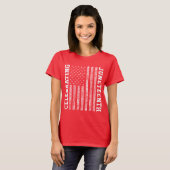 Het vieren van de 19e  Amerikaanse Vlag Cool T-shirt (Voorkant volledig)