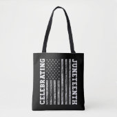 Het vieren van de 19e Amerikaanse Vlag Cool Tote Bag (Voorkant)