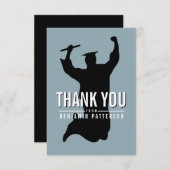 Het vieren van de Afstuderen Persoonlijke Hartelij Bedankkaart (Voorkant / Achterkant)