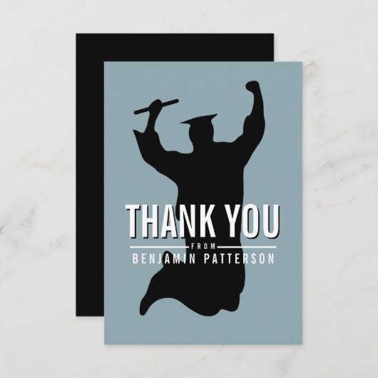 Het vieren van de Afstuderen Persoonlijke Hartelij Bedankkaart (Voorkant / Achterkant)