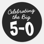 Het vieren van de Big 50th Birthday Stickers (Voorkant)
