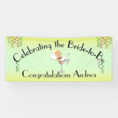 Het vieren van de Blond Bride om Shower te zijn/Pa Spandoek (Horizontaal)