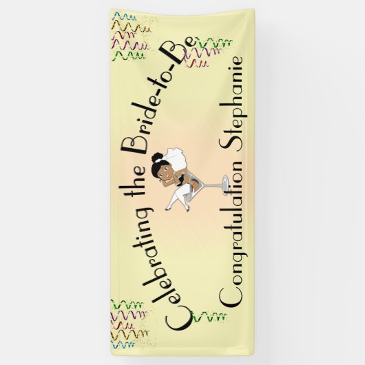 Het vieren van de Bride om Shower/Partij te zijn Spandoek (Verticaal)