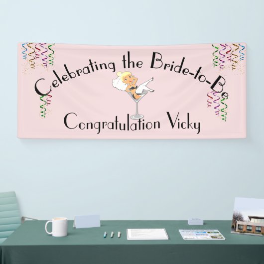 Het vieren van de Bride om Shower te zijn/partij B Spandoek (Beurs)