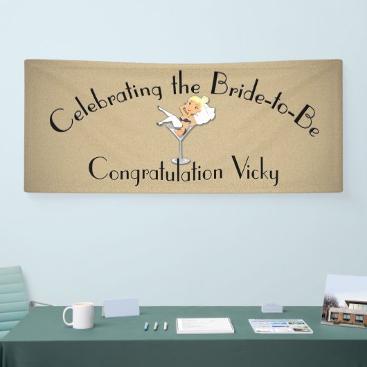 Het vieren van de Bride om Shower te zijn/partij B Spandoek (Beurs)