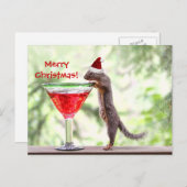 Het Vieren van de eekhoorn Kerstmis Feestdagenkaart (Voorkant / Achterkant)