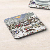 Het vieren van de Feestdagen in Leavenworth Bier Onderzetter (Linkerzijde)