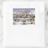 Het vieren van de Feestdagen in Leavenworth Rechthoekige Sticker (Tas)