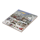 Het vieren van de Feestdagen in Leavenworth Tegeltje (Zijkant)