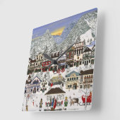 Het vieren van de Feestdagen in Leavenworth Vierkante Klok (Hoek)