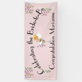 Het vieren van de kersverse bruid Shower / Feest Spandoek (Verticaal)