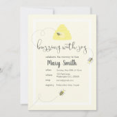 Het vieren van de mama-to-bee kaart (Voorkant)