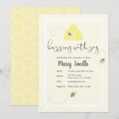 Het vieren van de mama-to-bee kaart (Voorkant / Achterkant)