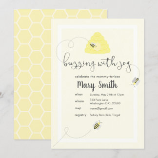 Het vieren van de mama-to-bee kaart