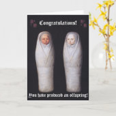 Het vieren van de productie van een nakomeling (bl kaart (Gele Bloem)