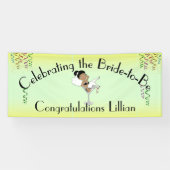 Het vieren van de Zwarte Bride om Shower te worden Spandoek (Horizontaal)