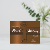 Het vieren van de Zwarte Maand van de Geschiedenis Briefkaart (Staand voorkant)