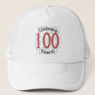 Het vieren van het 100 jaar jarig confetti pet
