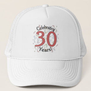 Het vieren van het 30 jaar jarig confetti pet