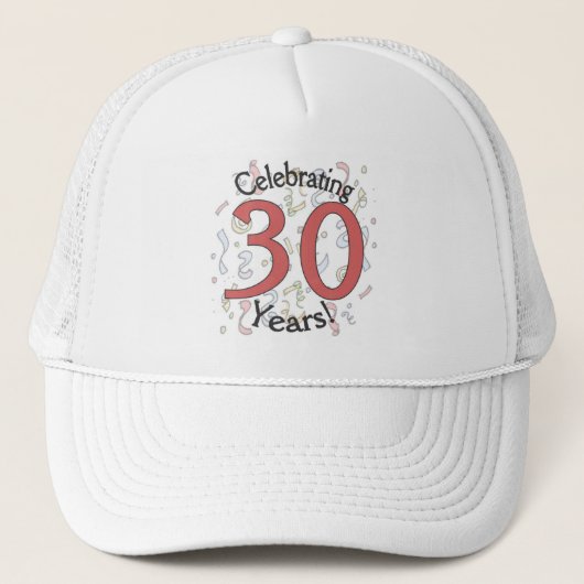 Het vieren van het 30 jaar jarig confetti pet (Voorkant)