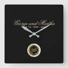 Het vieren van het 50ste Jubileum. . Vierkante Klok